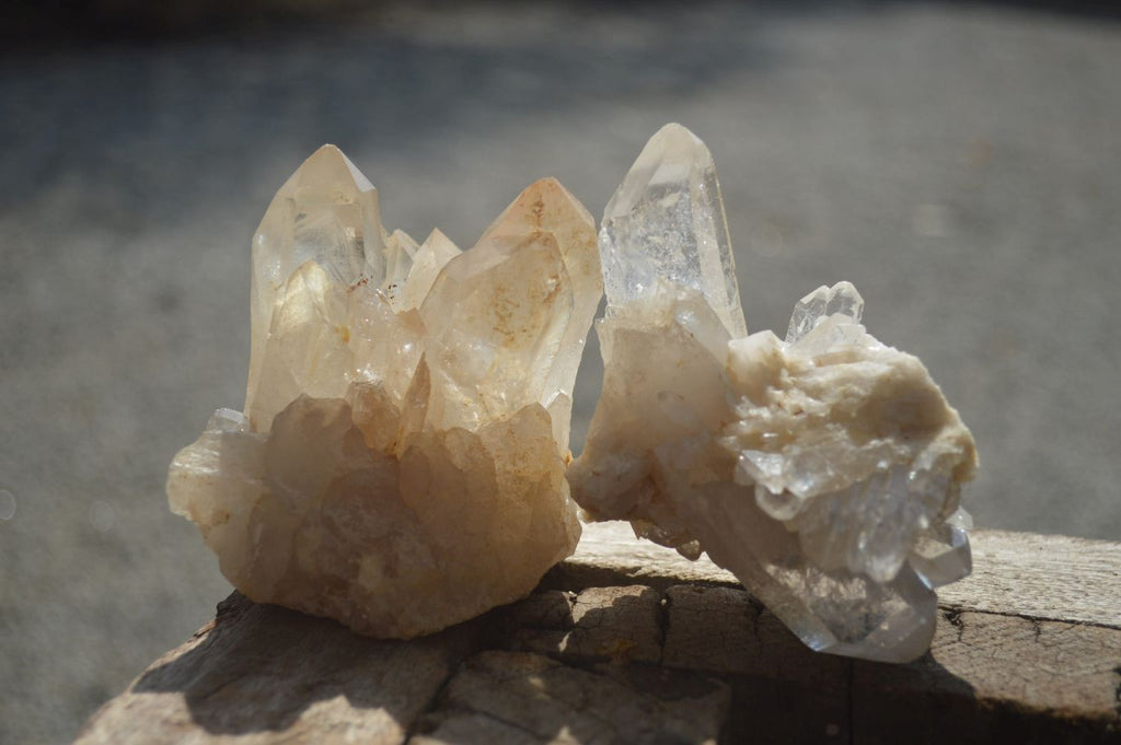 Natural Clear Quartz Clusters x 6 From Mpika, Zambia - Toprock Gemstones and Minerals 