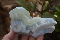Natural Etched Blue Chalcedony Specimens x 3 From Nsanje, Malawi - Toprock Gemstones and Minerals 