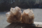 Natural Quartz Clusters x 2 From Luena, Congo - Toprock Gemstones and Minerals 