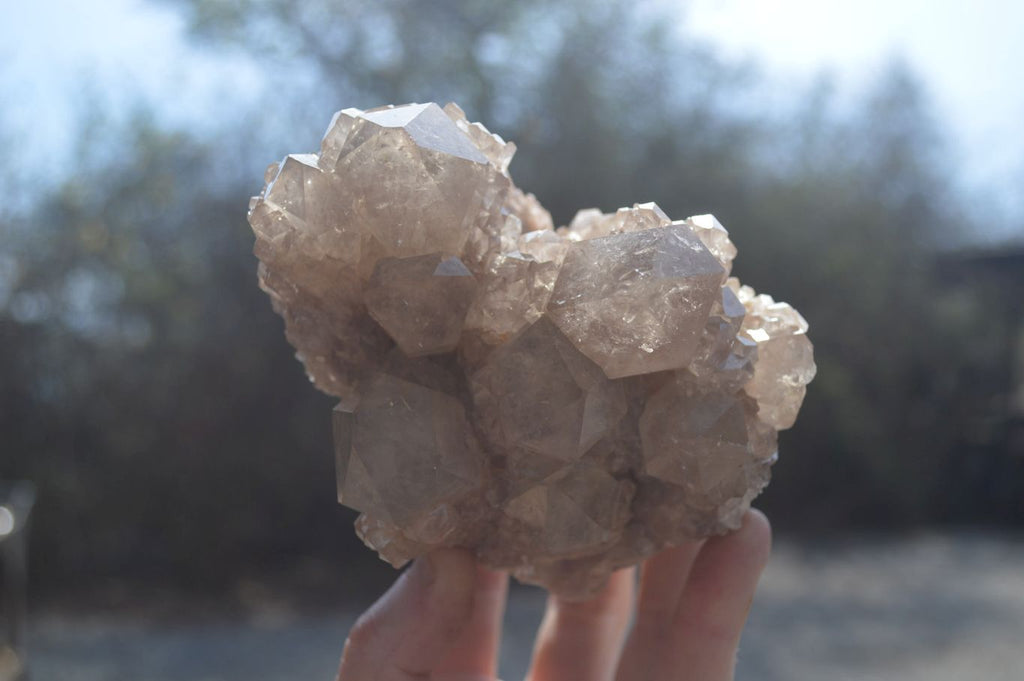 Natural Quartz Clusters x 2 From Luena, Congo - Toprock Gemstones and Minerals 