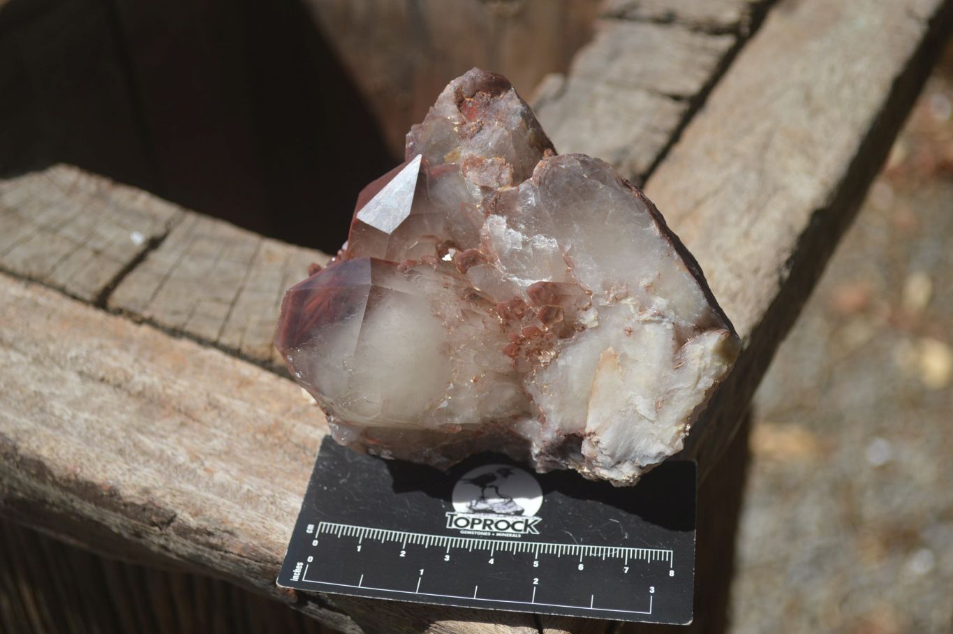 Natural Red Hematoid Quartz Clusters x 2 From Karoi, Zimbabwe - Toprock Gemstones and Minerals 