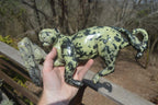 Polished Leopard Stone Leopard Carving x 1 From Zimbabwe - Toprock Gemstones and Minerals 