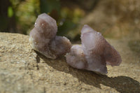 Natural Amethyst Spirit Quartz Clusters x 20 From Boekenhouthoek, South Africa