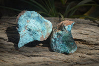 Natural Shattuckite Specimens x 4 From Kaokoveld, Namibia - Toprock Gemstones and Minerals 