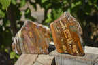 Polished On One Side Nguni Jasper Specimens x 2 From Prieska, South Africa - Toprock Gemstones and Minerals 