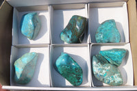 Polished Shattuckite Free Forms x 7 From Kaokoveld, Namibia - Toprock Gemstones and Minerals 