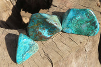 Polished Shattuckite Free Forms x 7 From Kaokoveld, Namibia - Toprock Gemstones and Minerals 