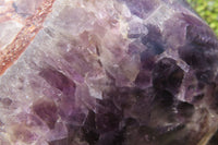 Polished Smokey Chevron Amethyst Standing Free Form x 1 From Madagascar - Toprock Gemstones and Minerals 