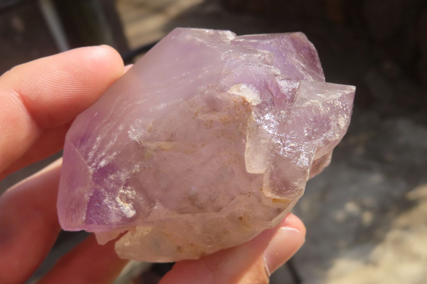 Natural Window Amethyst Crystals x 5 From Ambatondrazaka, Madagascar - Toprock Gemstones and Minerals 