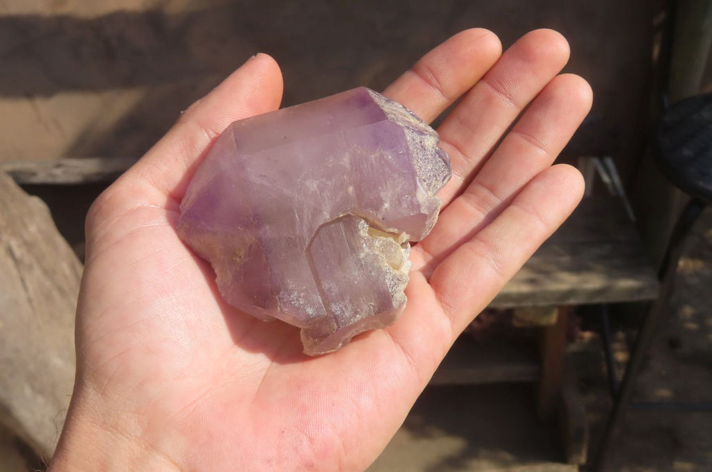 Natural Window Amethyst Crystals x 5 From Ambatondrazaka, Madagascar - Toprock Gemstones and Minerals 