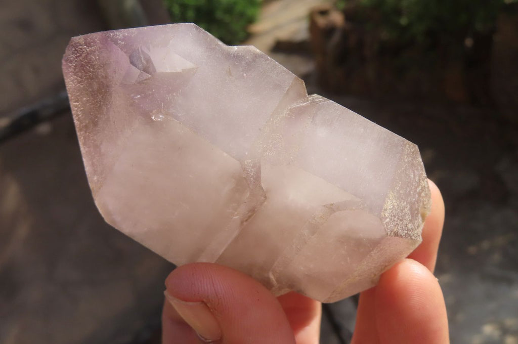 Natural Window Amethyst Crystals x 5 From Ambatondrazaka, Madagascar - Toprock Gemstones and Minerals 