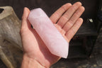 Polished Double Terminated Rose Quartz Points x 4 From Madagascar - Toprock Gemstones and Minerals 