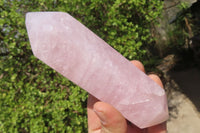 Polished Double Terminated Rose Quartz Points x 4 From Madagascar - Toprock Gemstones and Minerals 