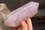 Polished Double Terminated Rose Quartz Points x 4 From Madagascar - Toprock Gemstones and Minerals 