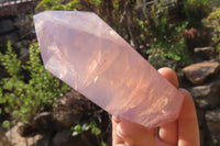 Polished Double Terminated Rose Quartz Points x 4 From Madagascar - Toprock Gemstones and Minerals 