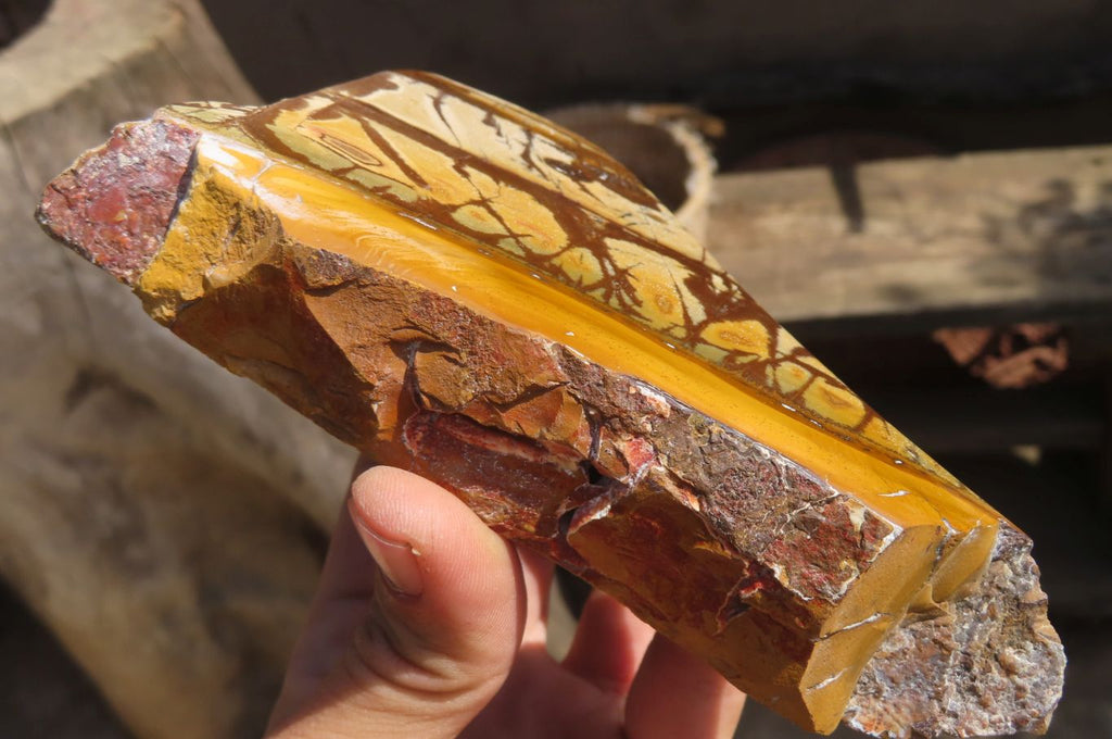 Polished On One Side Nguni Jasper Specimens x 2 From Prieska, South Africa - Toprock Gemstones and Minerals 