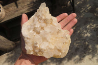 Natural Clear Quartz Clusters x 3 From Ambatofinandrahana, Madagascar - Toprock Gemstones and Minerals 