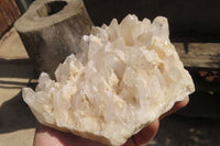 Natural Clear Quartz Clusters x 3 From Ambatofinandrahana, Madagascar - Toprock Gemstones and Minerals 