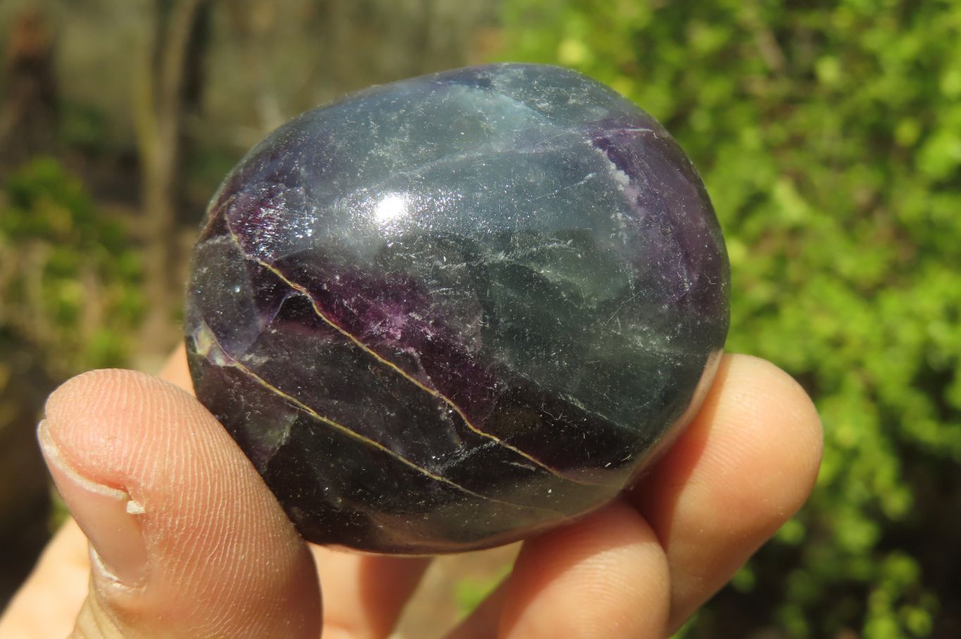 Polished Watermelon Fluorite Free Forms x 8 From Uis, Namibia - Toprock Gemstones and Minerals 