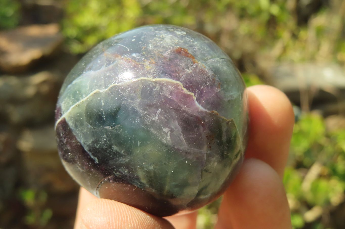 Polished Watermelon Fluorite Free Forms x 8 From Uis, Namibia - Toprock Gemstones and Minerals 