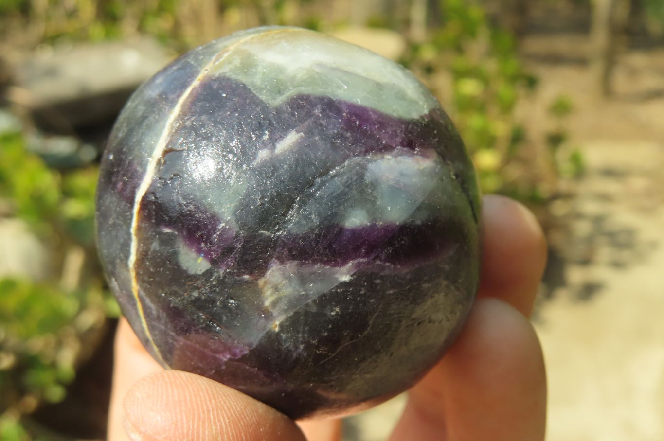 Polished Watermelon Fluorite Free Forms x 8 From Uis, Namibia - Toprock Gemstones and Minerals 