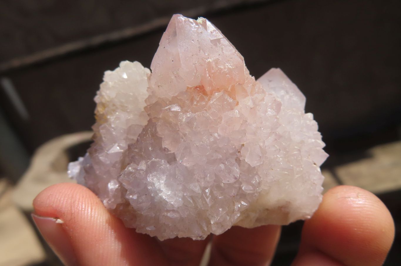 Natural Spirit Quartz Clusters x 12 From Boekenhouthoek, South Africa - Toprock Gemstones and Minerals 