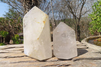 Polished Mixed Quartz Points x 4 From Madagascar - Toprock Gemstones and Minerals 
