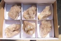 Natural Smokey Quartz Clusters x 6 From Luena, Congo - Toprock Gemstones and Minerals 