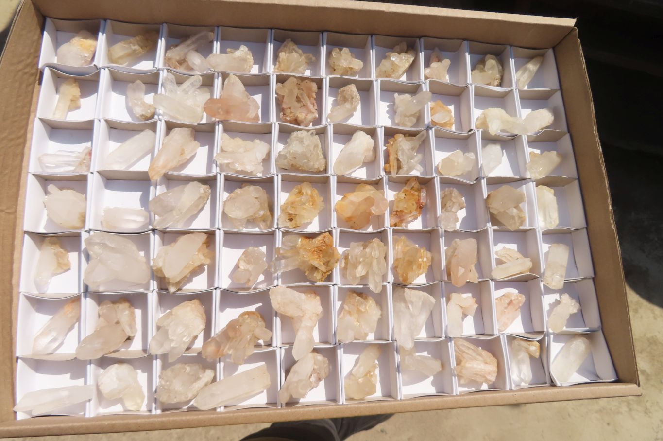 Natural Clear Quartz Crystals x 70 From Madagascar - Toprock Gemstones and Minerals 