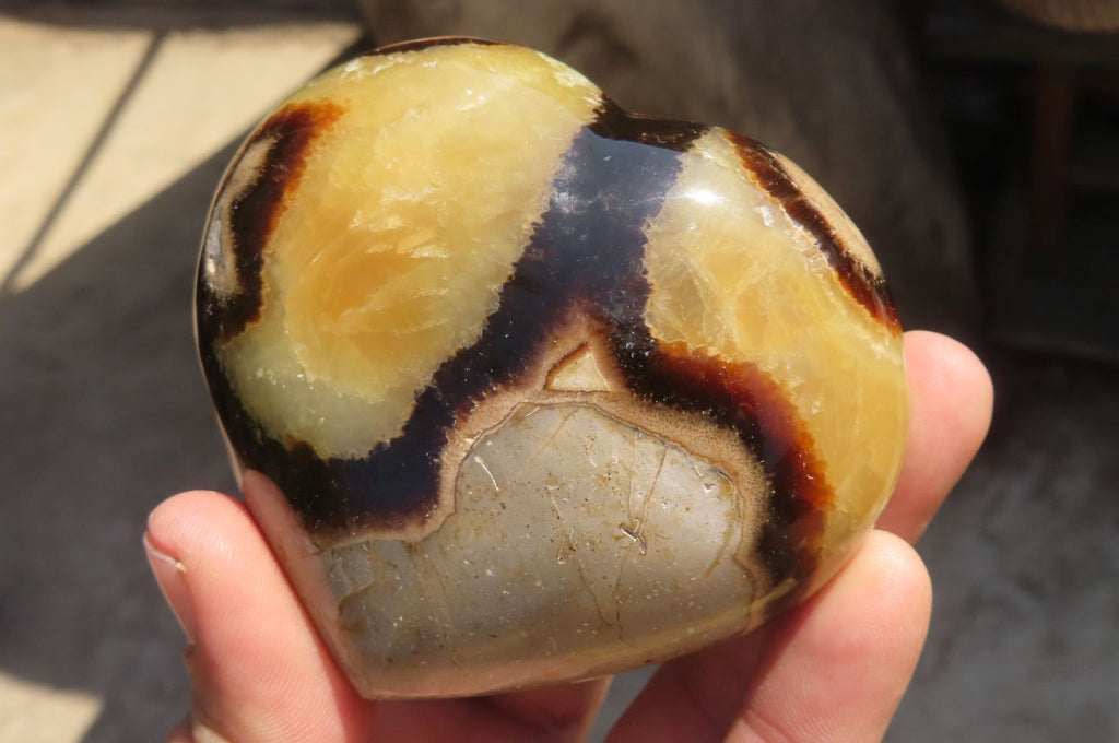 Polished Septerye Hearts x 6 From Mahajanga, Madagascar - Toprock Gemstones and Minerals 