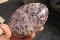 Polished Chevron Amethyst Standing Free Forms x 5 From Madagascar - Toprock Gemstones and Minerals 