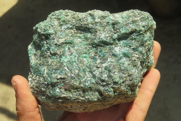 Natural Rare Emerald Mica In Matrix Cobbed Specimens x 2 From Mutoko, Zimbabwe - Toprock Gemstones and Minerals 