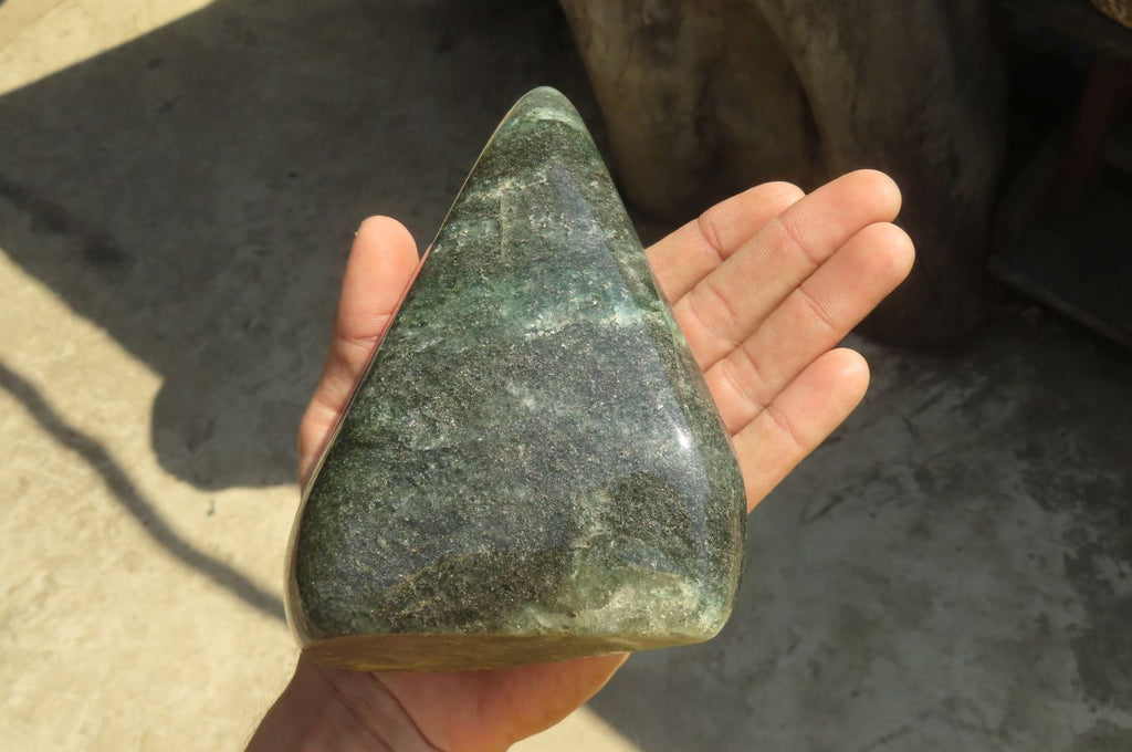 Polished Fuchsite Quartz Standing Free Form x 1 From Madagascar - Toprock Gemstones and Minerals 