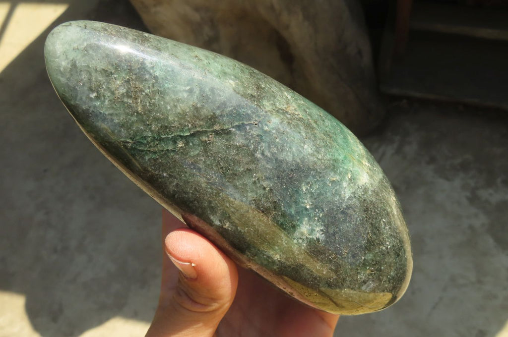 Polished Fuchsite Quartz Standing Free Form x 1 From Madagascar - Toprock Gemstones and Minerals 