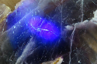 Polished Watermelon Fluorite Slice x 1 From Uis, Namibia - Toprock Gemstones and Minerals 