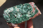 Natural Chrysocolla With Malachite & Salrose Dolomite Specimens x 4 From Congo - Toprock Gemstones and Minerals 