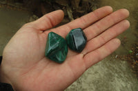 Polished Flower Banded Malachite Free Forms x 35 From Congo - Toprock Gemstones and Minerals 