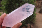 Polished Double Terminated Rose Quartz Points x 3 From Madagascar - Toprock Gemstones and Minerals 