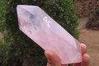 Polished Double Terminated Rose Quartz Points x 3 From Madagascar - Toprock Gemstones and Minerals 
