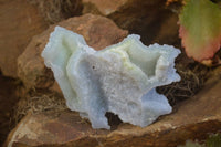 Natural Etched Blue Chalcedony Specimens x 6 From Nsanje, Malawi - Toprock Gemstones and Minerals 