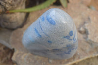 Polished Blue Spinel Spotted Quartz Standing Free Forms 1 x From Madagascar - Toprock Gemstones and Minerals 