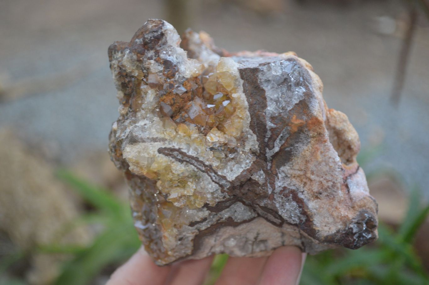 Natural Limonite Quartz Clusters x 4 From Solwezi, Zambia - Toprock Gemstones and Minerals 