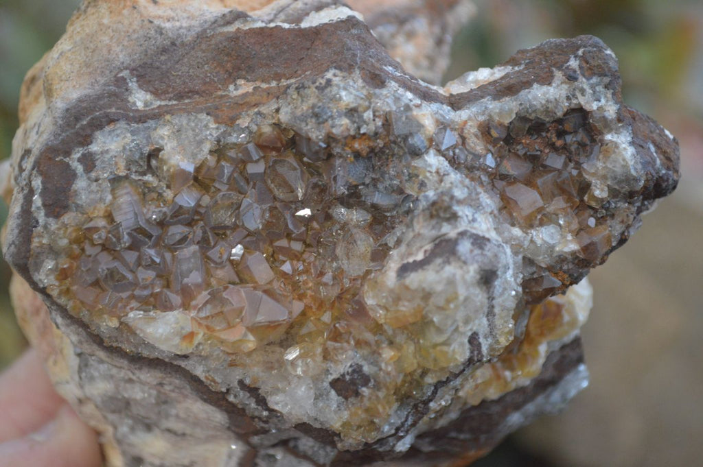 Natural Limonite Quartz Clusters x 4 From Solwezi, Zambia - Toprock Gemstones and Minerals 