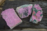 Natural Salrose Cobaltion Dolomite Specimens x 3 From Kakanda, Congo - Toprock Gemstones and Minerals 