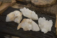 Natural Cascading Candle Quartz Clusters x 4 From Antsirabe, Madagascar - Toprock Gemstones and Minerals 
