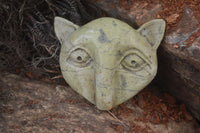 Polished Leopard Stone Cat Faces x 3 From Zimbabwe - Toprock Gemstones and Minerals 