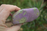 Polished Stichtite Free Forms x 2 From Barberton, South Africa - Toprock Gemstones and Minerals 