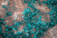 Natural Emerald Dioptase Dolomite Matrix Specimen x 1 From Namibia
