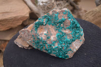 Natural Emerald Dioptase Dolomite Matrix Specimen x 1 From Namibia