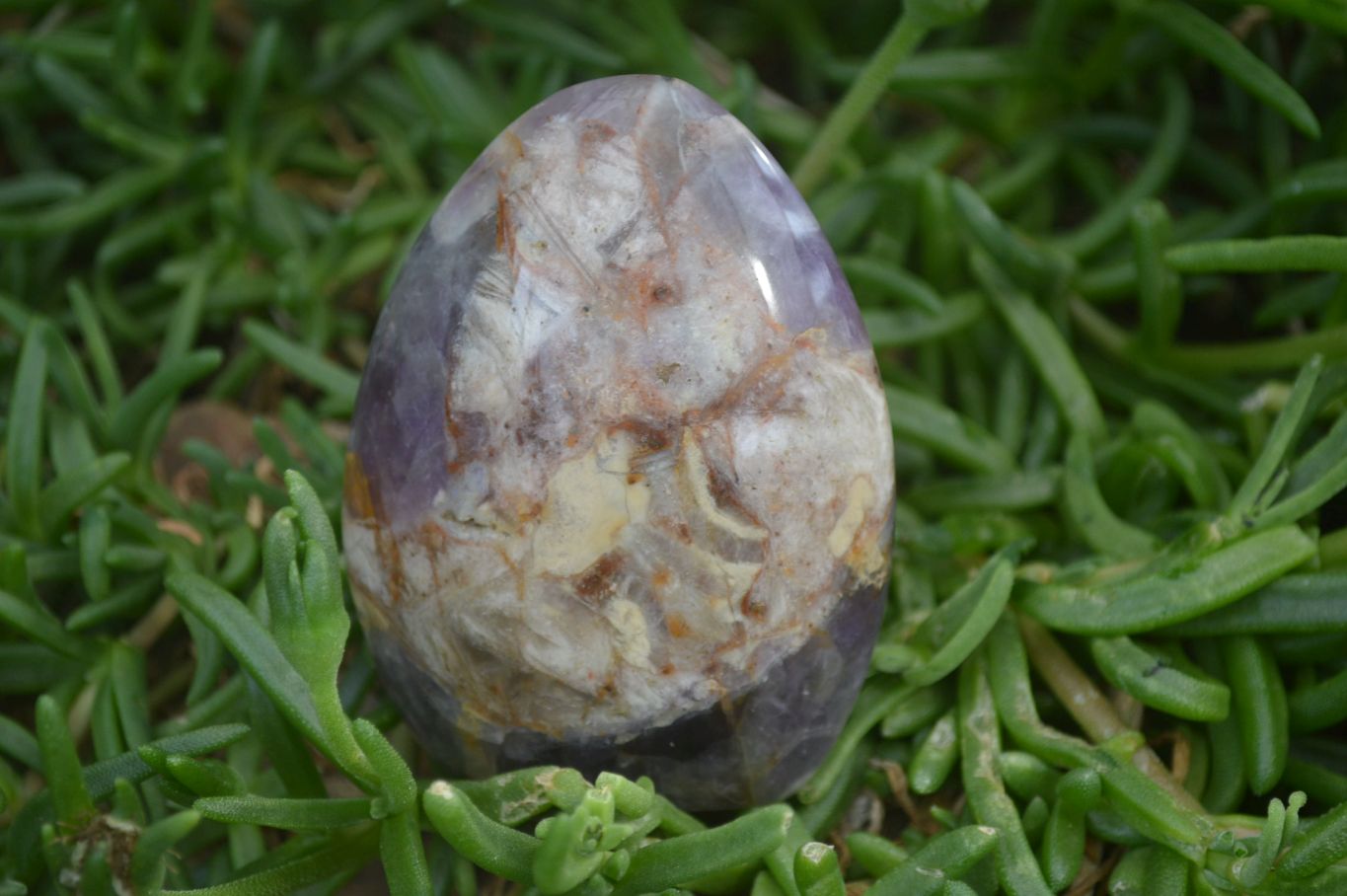 Polished Chevron Amethyst Standing Free Forms x 6 From Madagascar - Toprock Gemstones and Minerals 
